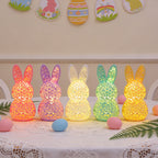 🐰 Easter Hollowed Bunny LED Light – Pastel Spring Decor 🕯️✨