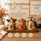 Rustic Farm Pumpkin Friends Decor Set