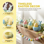 Spring Ceramic Pastel Easter Bunny Egg Holders
