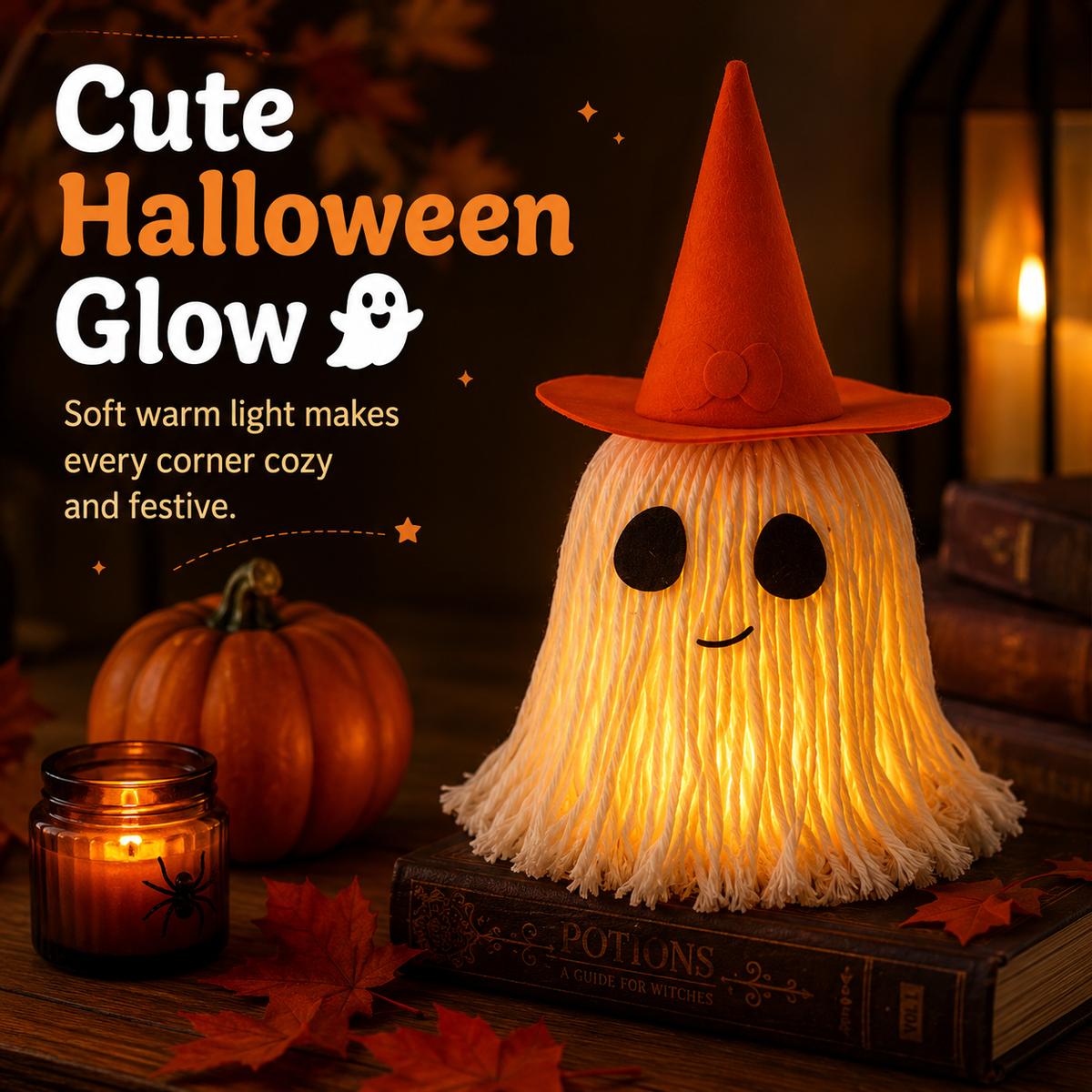 Lighted Halloween Ghost Night Light Decor