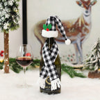 Red Wine Bottle Stopper Kitchen Christmas Decor Set